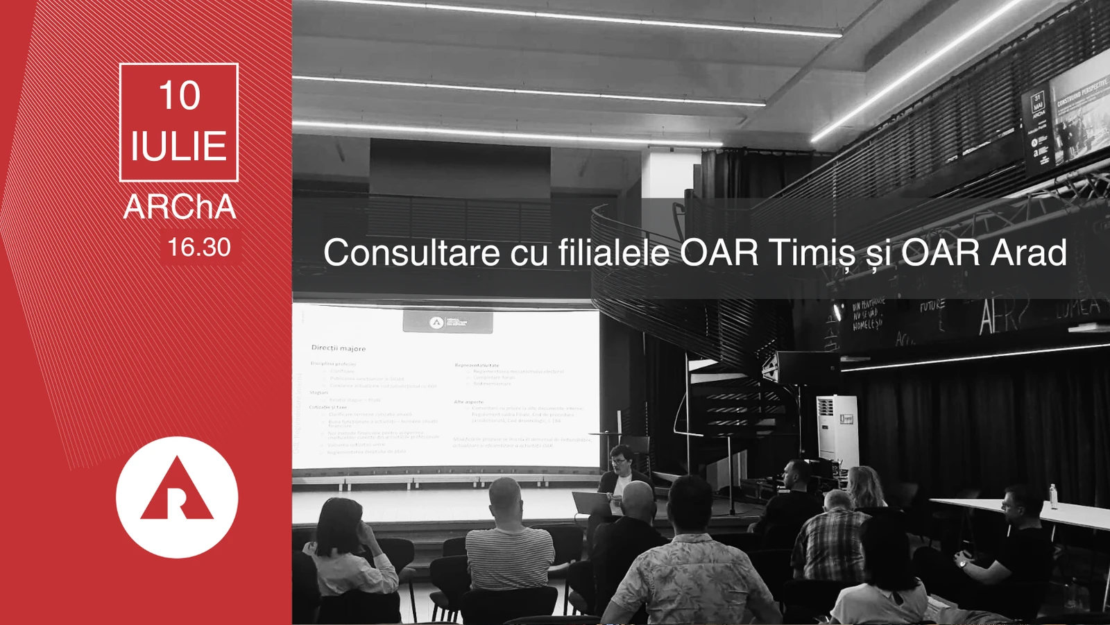 Consultare cu filialele OAR Timiș și OAR Arad